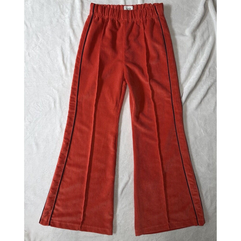 ⁠BDG Urban Outfitters Josie Corduroy Wide Leg Pants M Orange Rust Retro Y2K